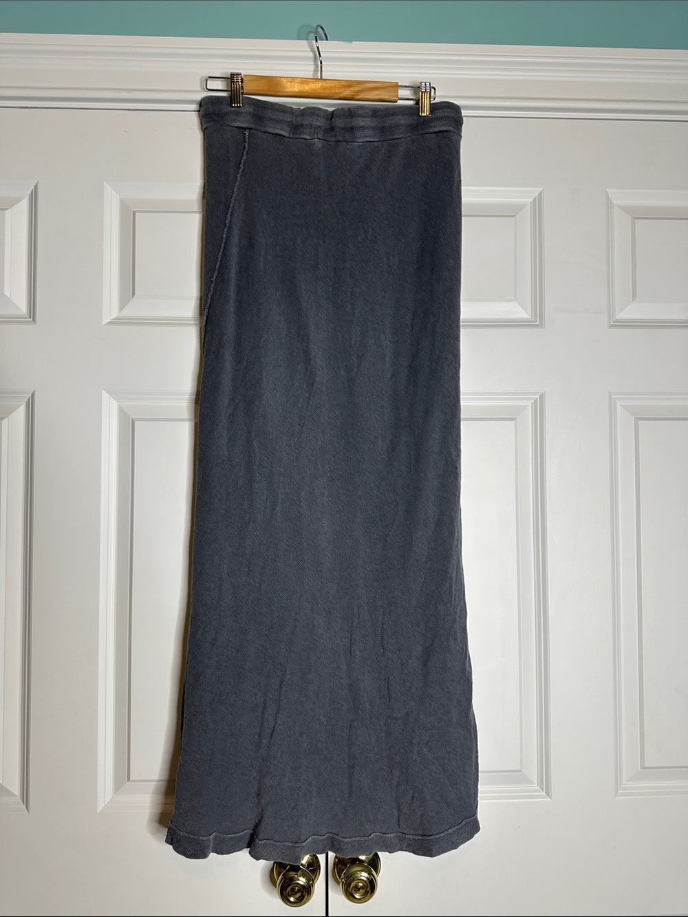 James Perse Grey Maxi Skirt Sz2 Medium - Picture 4 of 5